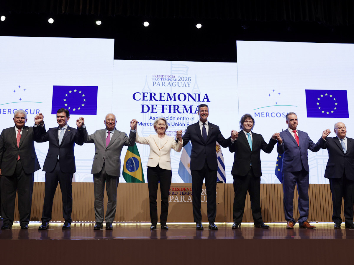 On saturday 17 january 2026, Ursula von der Leyen, President of the European Commission, will travel to Asunción, Paraguay, with António Costa, President of the European Council, for the signature of the EU-Mercosur partnership agreement.